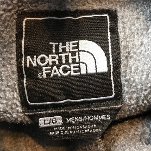 The North Face Men’s Black & Gray Full Zip Mock Neck Sherpa Jacket Zip Pockets L - Picture 8 of 13